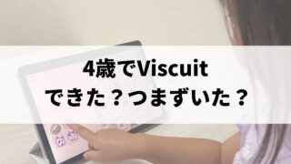 Viscuitを4歳で使ってみた｜できた？つまずいた？正直レビュー